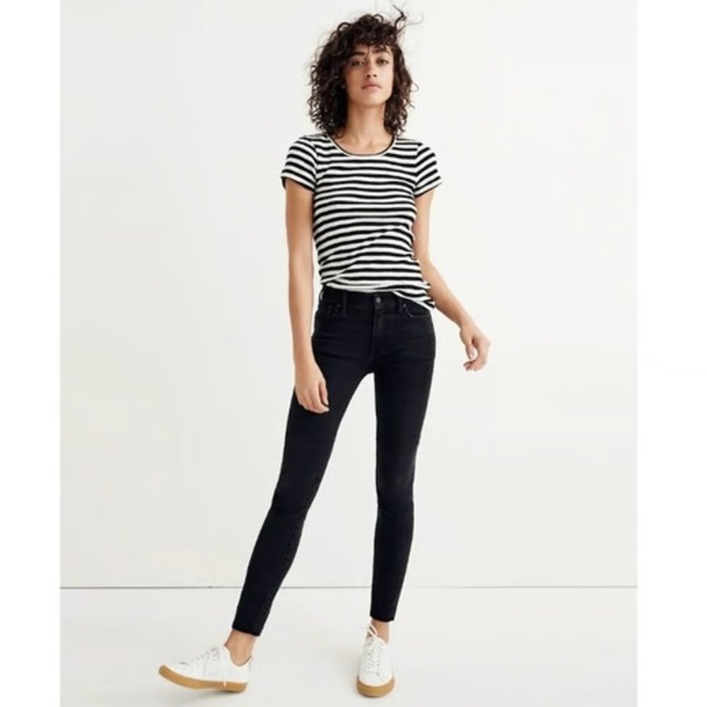 Madewell 9' high rise skinny black sz32